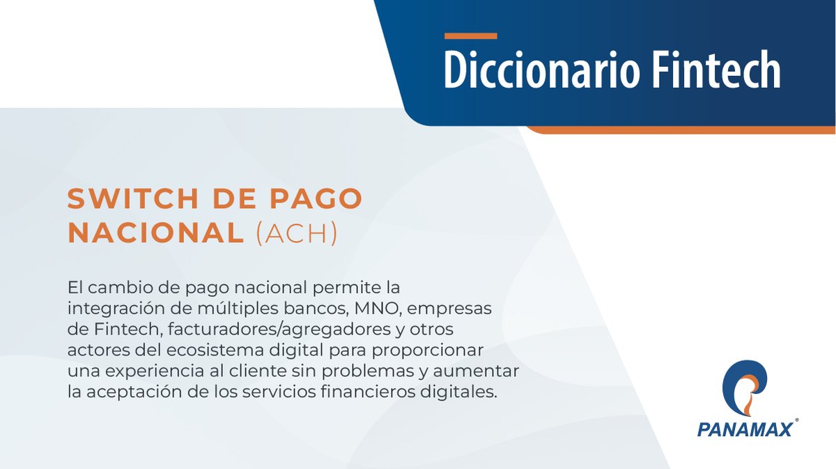 latam_inc's tweet photo. El cambio (o switch) de pago nacional de Panamax permite la integración de múltiples bancos, MNO, empresas de Fintech, facturadores/agregadores y otros actores del ecosistema digital. 
Programa una demo https://t.co/K3jIWHBrA1

#mobifin #bancadigital #bankingsuite #panamaxinc https://t.co/X0SeBG896E