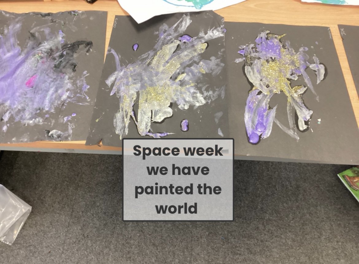 We were challenged by Mrs Windle today to see whether the earth is actually round so we used our art skills our round bubble blowing skills and seeing skills to look at the Earth!  #InternationalSpaceWeek @NASA