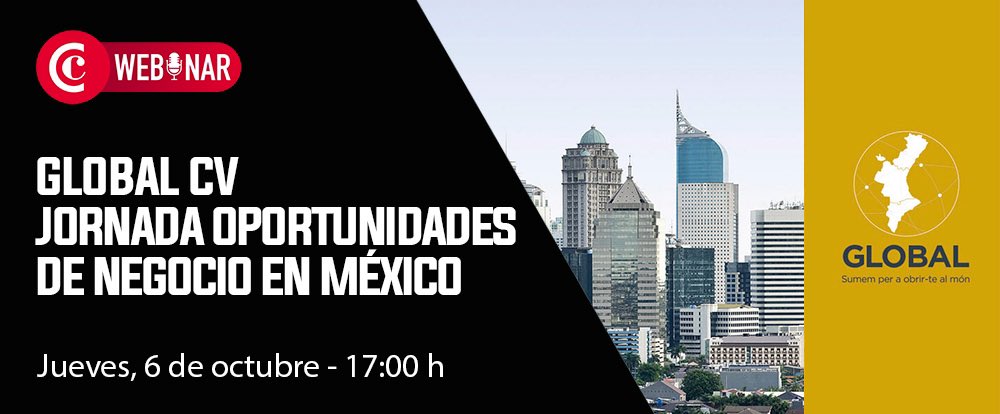 WEBINAR 💻 | 𝐆𝐥𝐨𝐛𝐚𝐥 𝐂𝐕: 𝐉𝐨𝐫𝐧𝐚𝐝𝐚 𝐎𝐩𝐨𝐫𝐭𝐮𝐧𝐢𝐝𝐚𝐝𝐞𝐬 𝐝𝐞 𝐍𝐞𝐠𝐨𝐜𝐢𝐨 𝐞𝐧 𝐌𝐞́𝐱𝐢𝐜𝐨 |

✅Inscríbete: bit.ly/3rKngpf
ℹ️ + Info: bit.ly/3RwTjDp

#CámaraAlicanteChannels