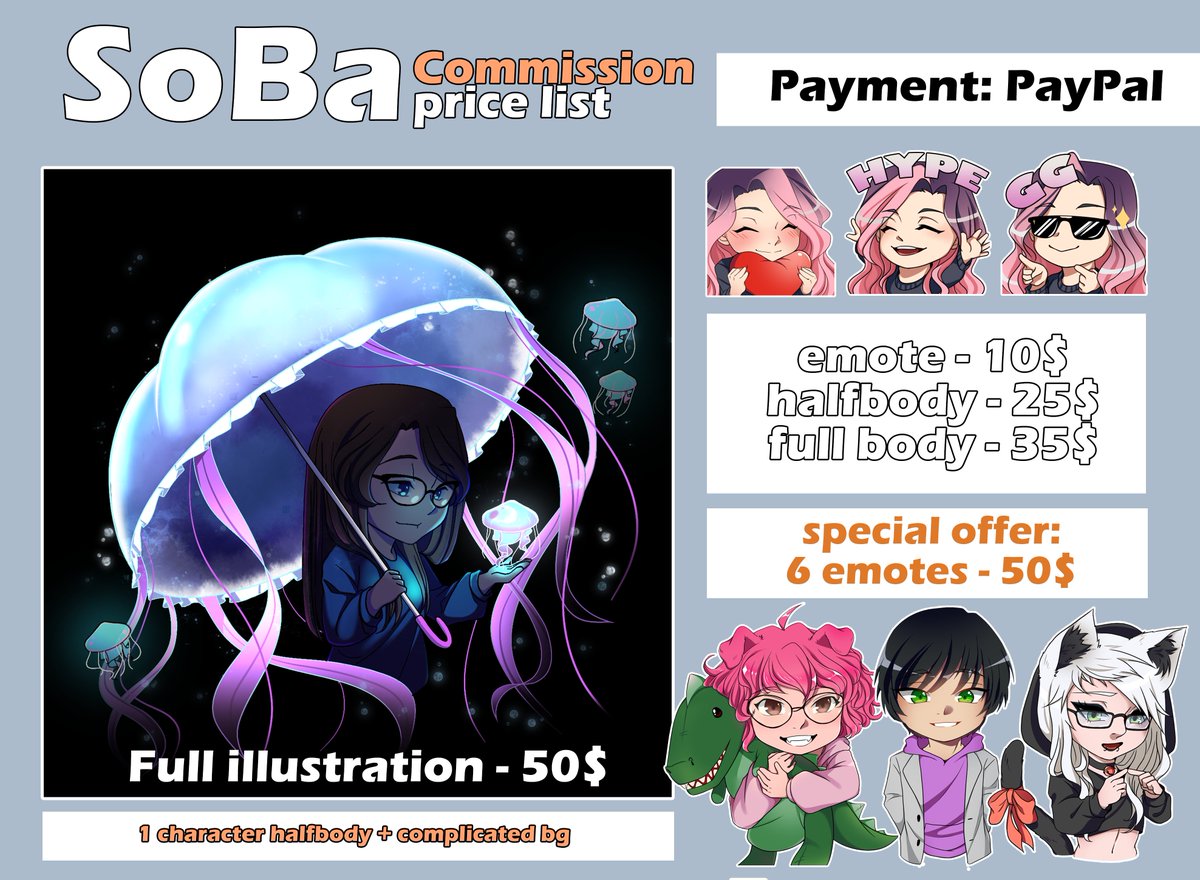 SoBartist's tweet photo. @Jenny_arts078 hello. i have open commission, maybe you will interested in! ^w^ More my artwork: https://t.co/a7xA6U1Rr6 https://t.co/PBs0eOlBkG