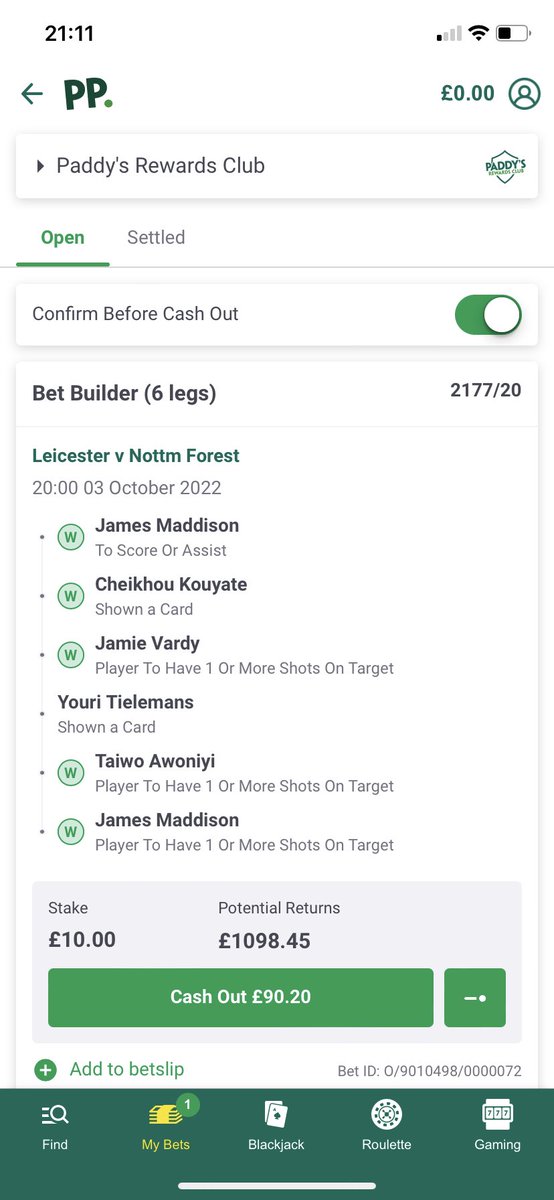 Terry_Morrell's tweet photo. @AndyRobsonTips Cash out or let it run? https://t.co/dW60yDbNW3