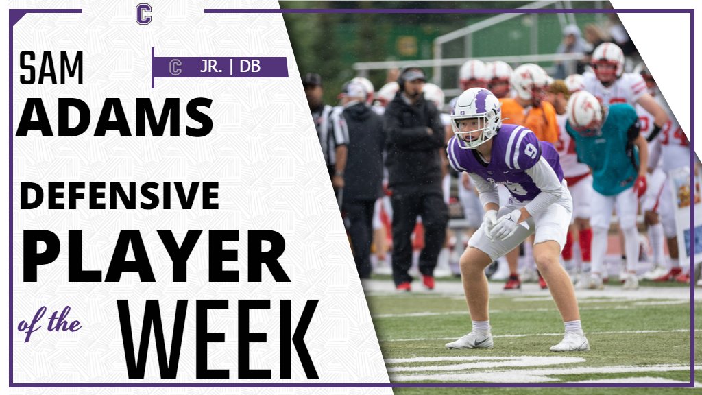 CornellRamsFB's tweet photo. 🚨Game 4 Player's of the Week🚨

Offense: Gavin Soukup, Fr. WR
Defense: Sam Adams, Jr. DB 
Special Teams: Cole Reed, Fr. WR 

#RAMILY | #E3 🟣⚪️🐏 https://t.co/gKAdDLA1Ru