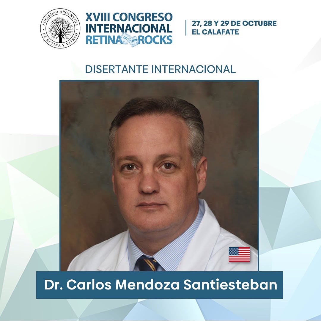 XVIII Congreso Internacional - Retina on the Rocks

Disertantes internacionales: 
 
👉🏻 Dr. SriniVas Sadda 
👉🏻 Dra. Malena Daich 
👉🏻 Dr. Carlos Mendoza Santiesteban 

🗓 Jueves 27, viernes 28 y sábado 29 de Octubre
📍 El Calafate, Santa Cruz, Argentina 

Info: info@saryv.org.ar