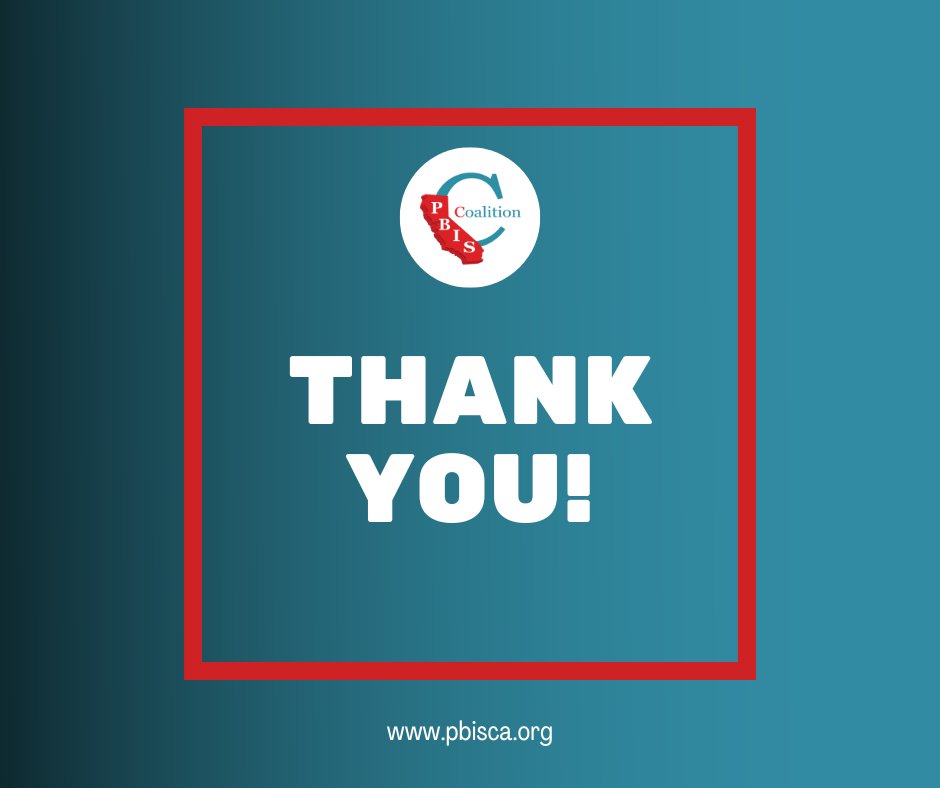 PBIS_CA's tweet photo. To each of our 1,400 #PBISCA22 attendees-- THANK YOU! And big thanks to all of our speakers for sharing their time and knowledge. This event truly would not be possible without the support and dedication of all PBIS leaders in California and beyond. 

We'll see you next year! https://t.co/kKRT4bIeCo