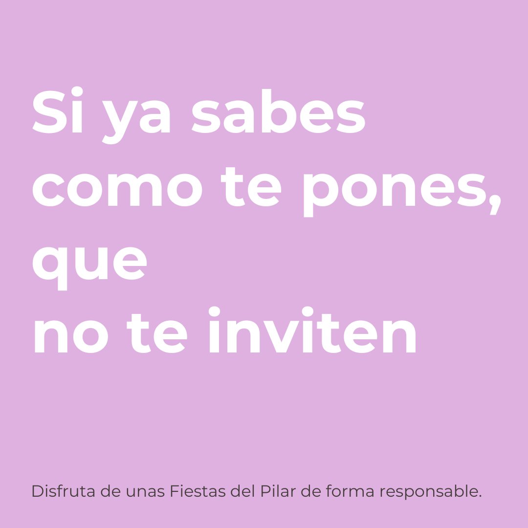 IAJaragon's tweet photo. Estas Fiestas del Pilar queremos recordaros que disfrutar y pasarlo a lo grande no es incompatible con ser responsable. 💪
De hecho, seguro que todos lo disfrutaremos mucho más. 😍
#FiestasPilar #Pilar2022 #Fiestas #Responsabilidad #Juventud #IAJ #Zaragoza https://t.co/eLSoJ81Slo