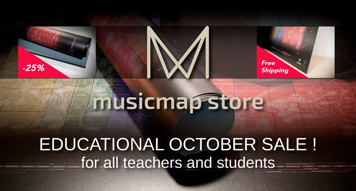 _musicmap's tweet photo. Educational October Sale at https://t.co/n9EUJEYkNl for all teachers and students! 👩‍🏫🧑‍🎓
Get a discount for your school or classes and kick off the new school year with a deep dive into #musichistory and #musicgenres! 🎶 https://t.co/Z73wtKIIVb