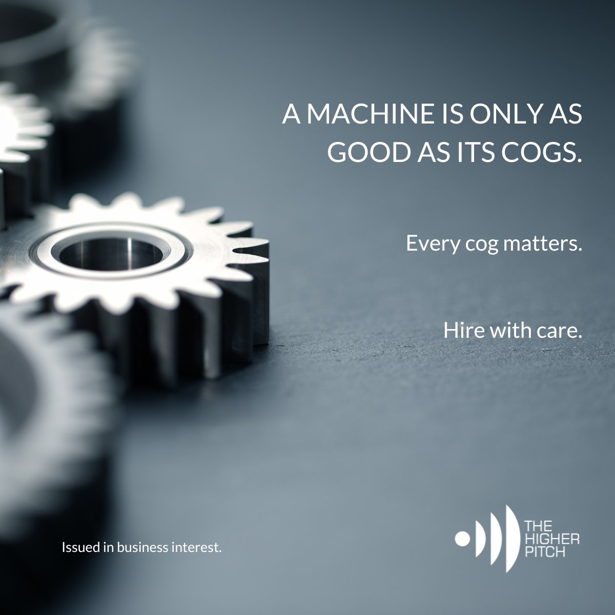 thehigherpitch's tweet photo. An organization with good #hiring practices is like a well-oiled machine. It isn't easy, but possible. Calls for patience, sanity, and realism. This one's for all #businesses burdened with challenges due to #people who are to be hired and already hired! Take care! https://t.co/ctm8WK6B3d
