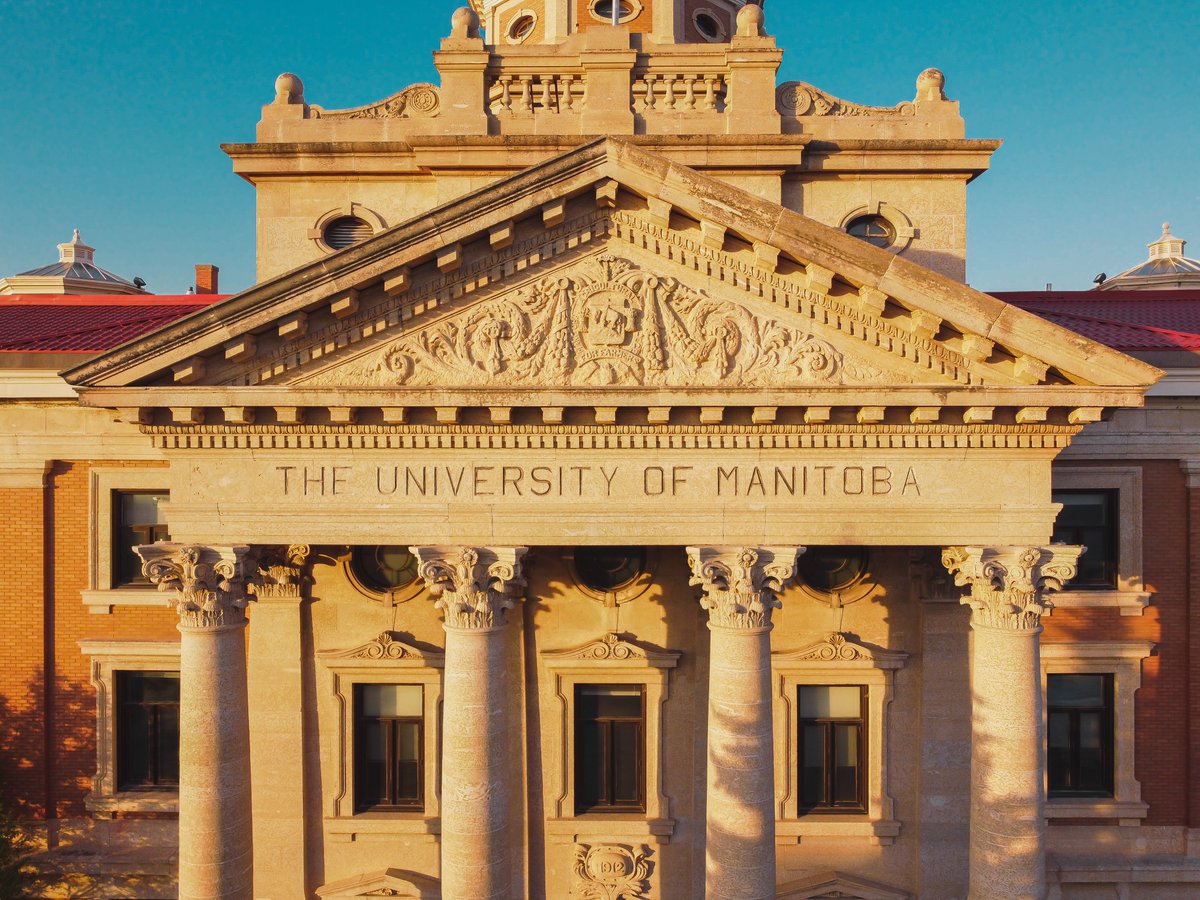 Appreciating the beautiful <a href="/umanitoba/">University of Manitoba</a> Administration Building this #WorldArchitectureDay 🏛️

We got these when getting the area surrounding the then-incomplete 30 UC, as part of our full-service marketing &amp; media project for it in 2020! #winnipeg #architecture