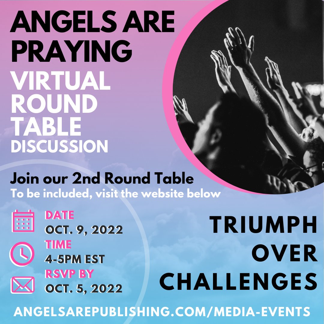 AreNetworking's tweet photo. We are excited to announce our second virtual Round Table Discussion of Charmaine Reaves' book, Angels are Praying, and overcoming challenges! 🙏

Submit proof of purchase of the book and reserve your spot using the link below by October 5!
https://t.co/ZEZAsgb51e https://t.co/dyKyhMEhXE