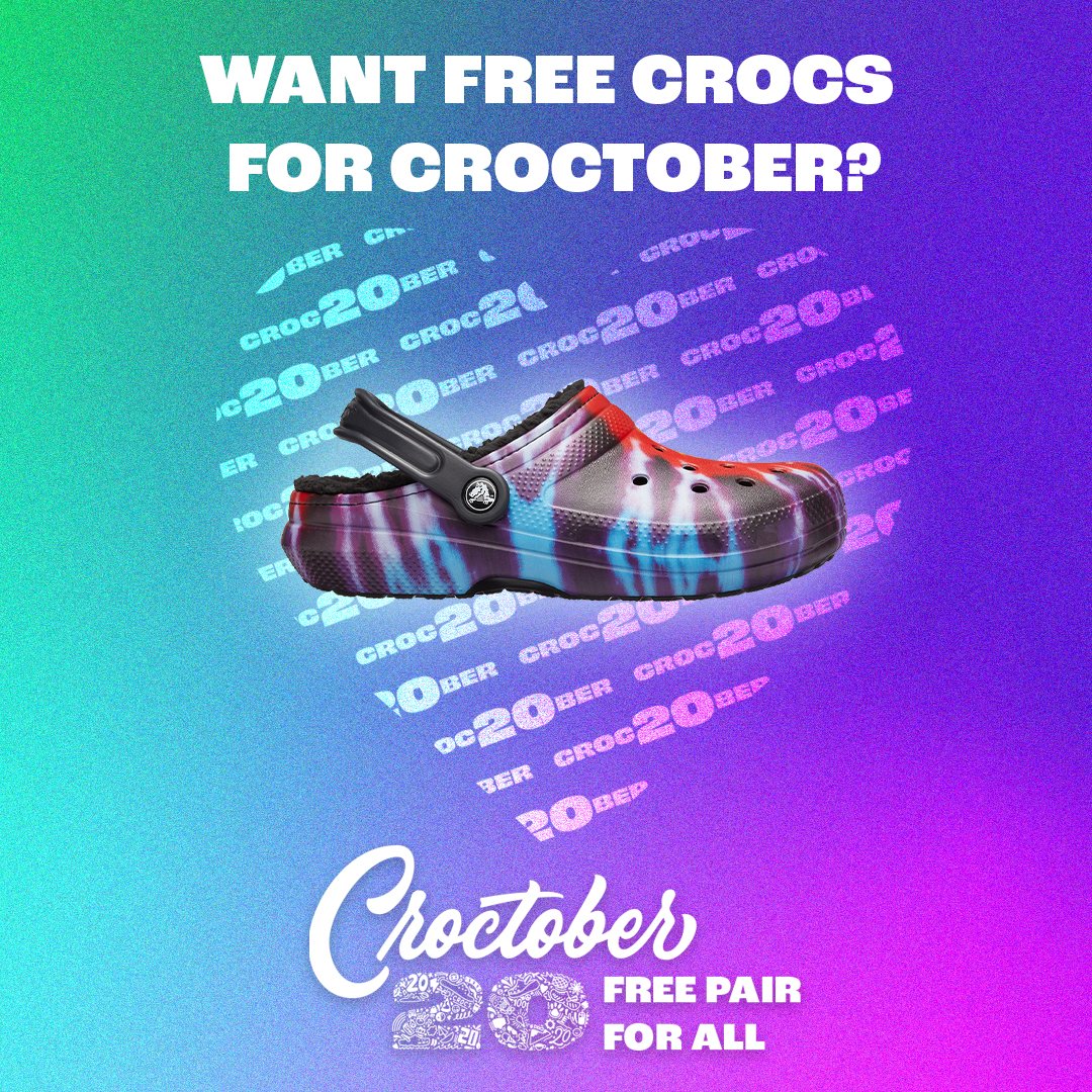 Crocs on Twitter "Another day, another... who wants free Crocs for