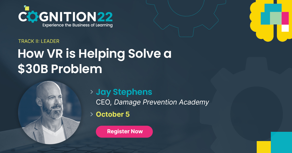 cenariovr's tweet photo. Check out this awesome session by our client Jay Stephens at Cognition 2022 this week! Will you be there? https://t.co/2TNNYh9SvB #VR #elearning #tech https://t.co/rkEdv7Wt4x