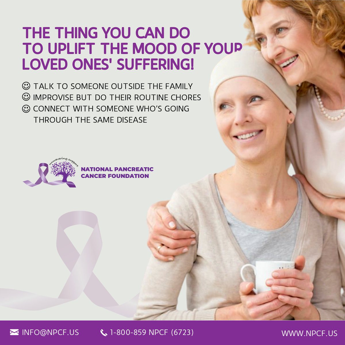 NationalPCF's tweet photo. People with Pancreatic Cancer often experience a wide range of emotions, from fear and anxiety to sadness and depression.
#hope4pc #pancreaticcancer #pancreaticcancerawareness https://t.co/KjCl0qbEfa