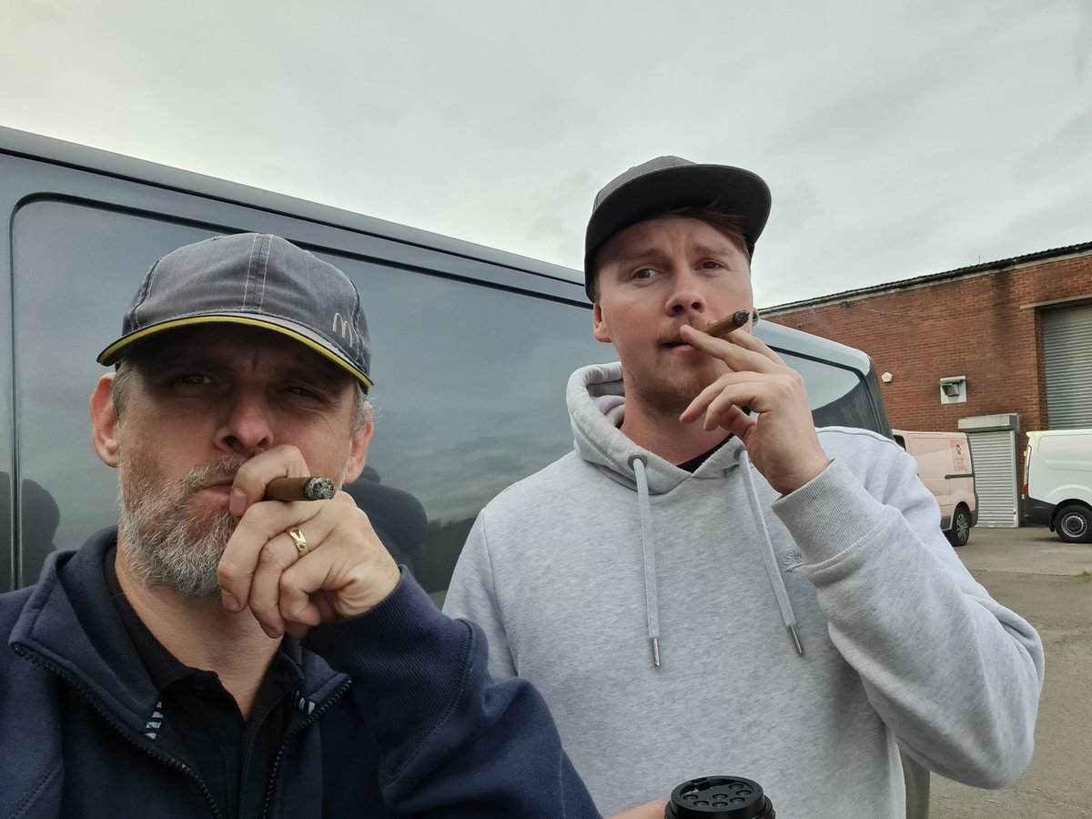 Work day over. Time for cigars.