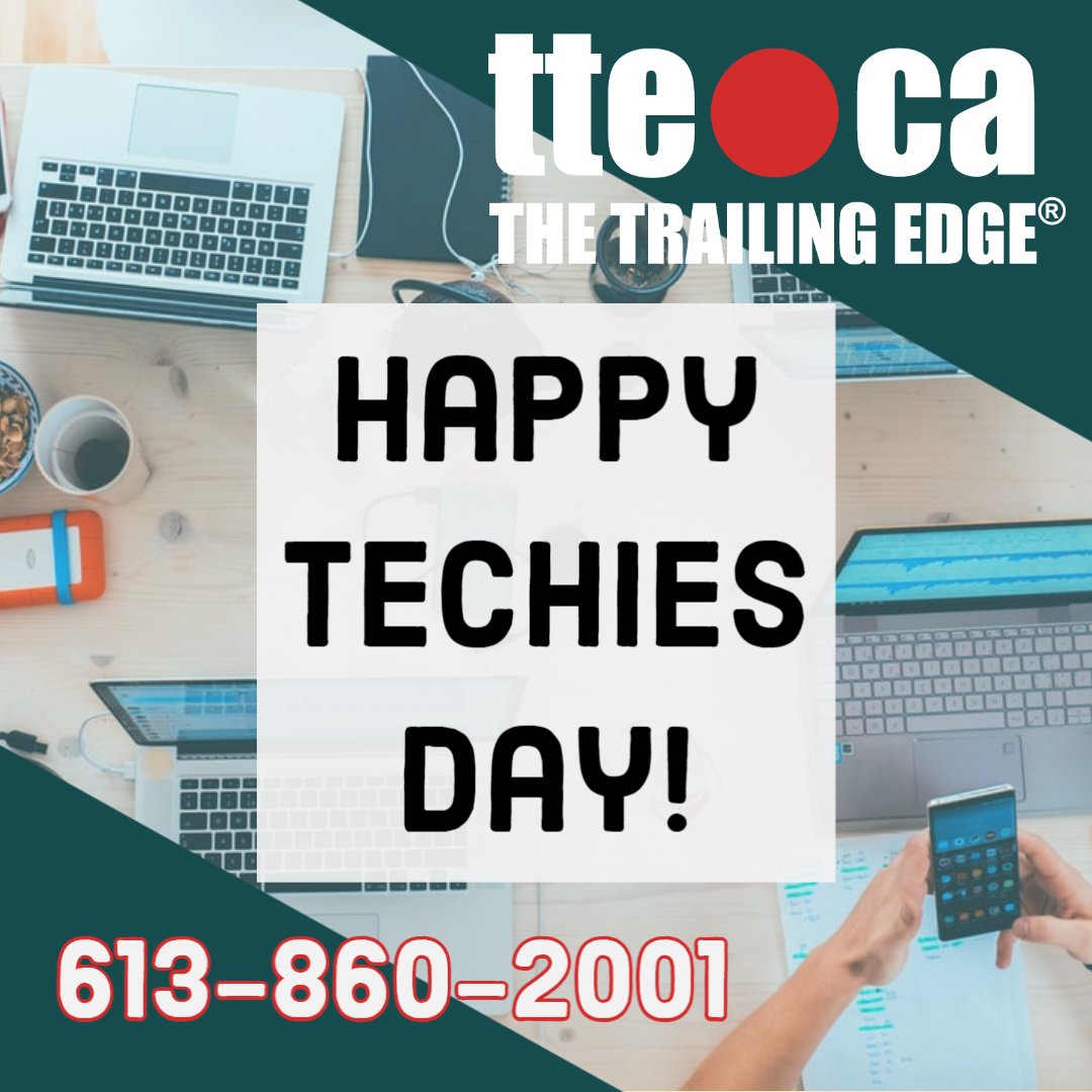 tte_ca's tweet photo. Thank you for making our world a better place!
#nationaltechiesday #TTE #thetrailingedge #brookecliff #tech #technology #ottawa #techlife #ottawatech #narcityottawa #ottawabusiness #refurbishedcomputersottawa #computerstoresottawa #laptops #affordablePC https://t.co/CdlExLRcCe