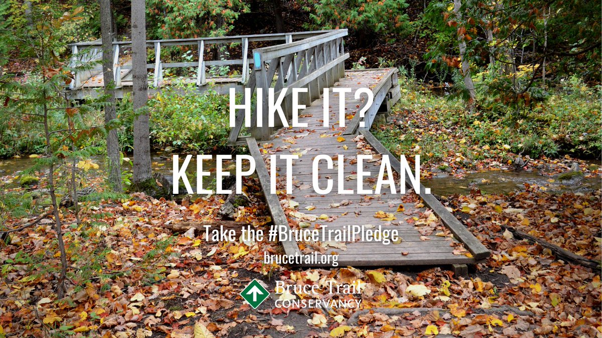 BruceTrail_BTC's tweet photo. This October, pledge to leave the #BruceTrail better than you found it. You’ll be helping the environment and you may even win a prize. Take the #BruceTrailPledge today at https://t.co/z0hYFdsfx9 https://t.co/2zbbCfpZA3