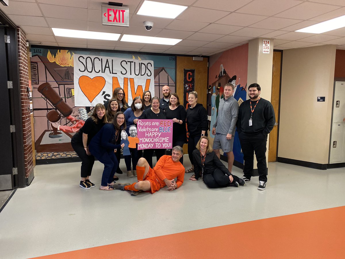 SMNWLinkCrew's tweet photo. Happy Monochrome Monday from Social Studies with a special shout out to Mr. Wolfe participating from home! @smnw_office https://t.co/MlBX8xchSO