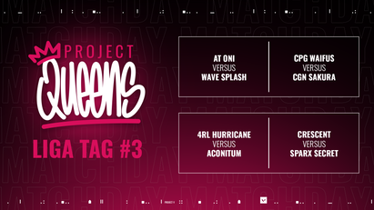 projectvgg's tweet photo. Am Sonntag nicht genug QUEENS bekommen? 
We got you! 😎

Heute ist Spieltag #3 und ab 19 Uhr casten wir @cpg_esport Waifus vs @cgnesportsgg Sakura, anschließend geht es weiter mit @TeamCrescentVal vs @SparxEsports Secret 👑 https://t.co/AhJR0Ybymc