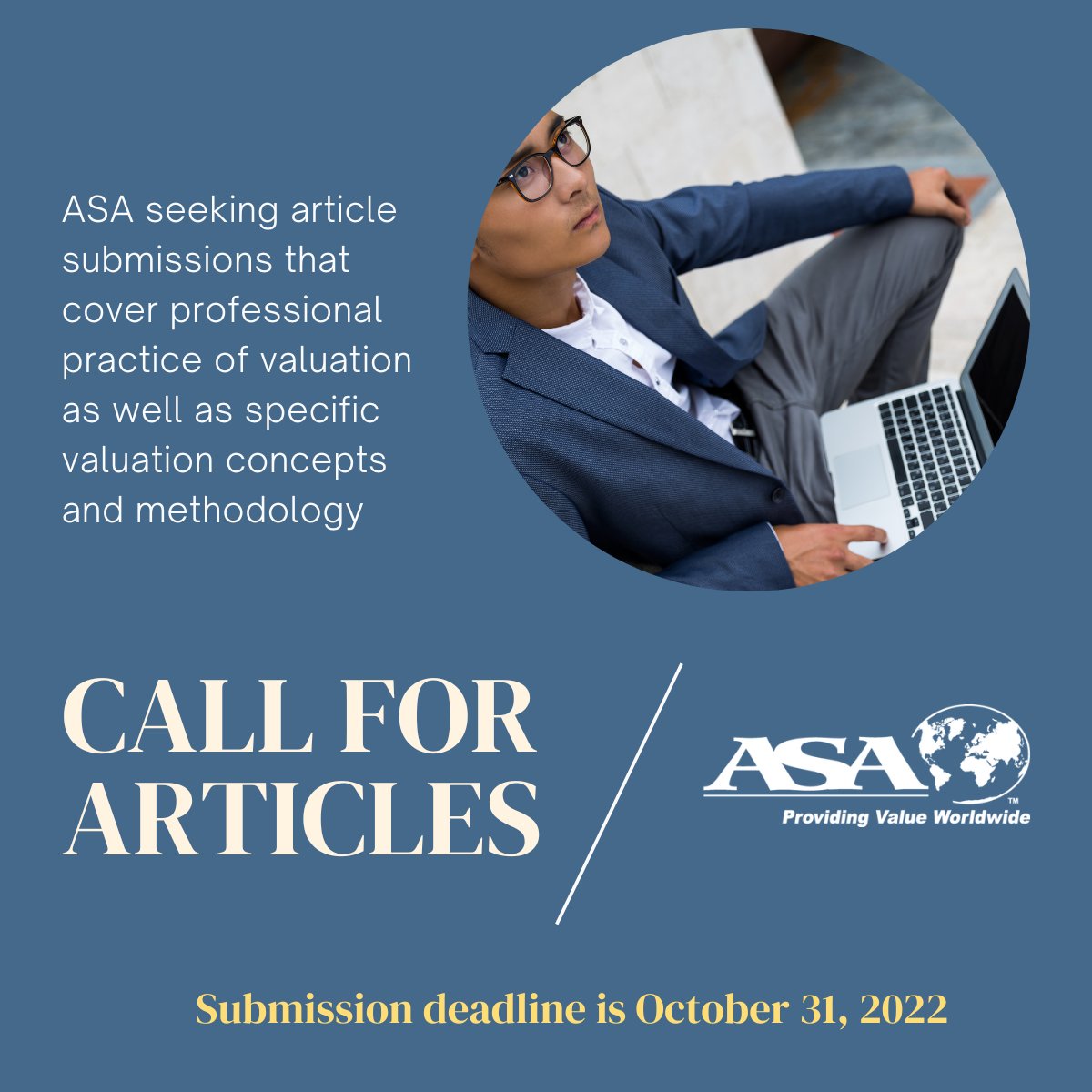 ASAappraisers's tweet photo. CALL FOR ARTICLES: Have your article featured in ASA's MTS Journal – the LEADING voice for #machinery and technical specialties valuers. Submission deadline is 7/31. Learn more --> https://t.co/8T02x1pwJJ #ASAappraisers #appraisals #ASAMTS https://t.co/1TcODtfDCW
