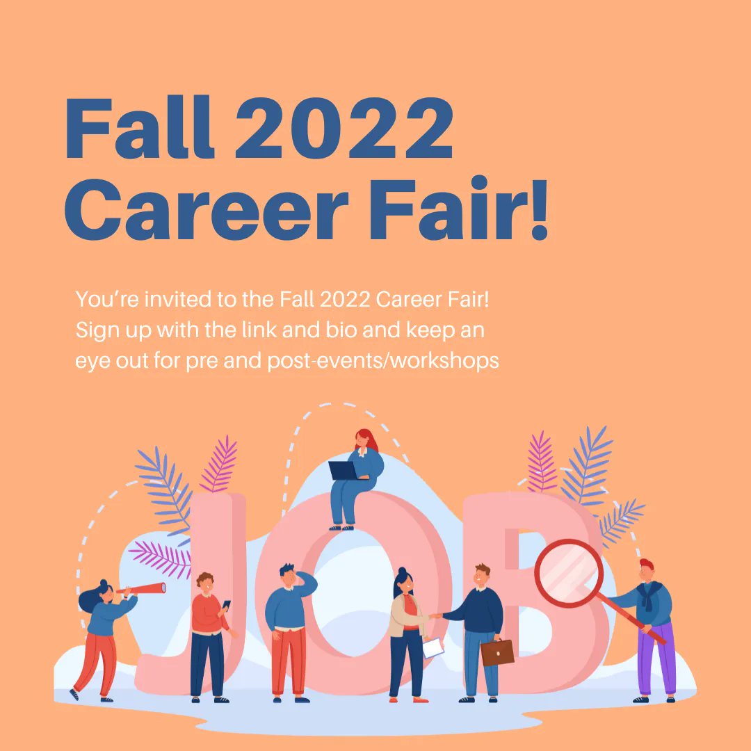 CIACareer's tweet photo. It's that time again, were Career Services is hosting the annual Fall Career Fair!!
The Career Fair is a great event to meet employers, and learn about their various opportunities. Head over to https://t.co/8j4vAFwopp to learn more! https://t.co/vZrtO3qYuA
