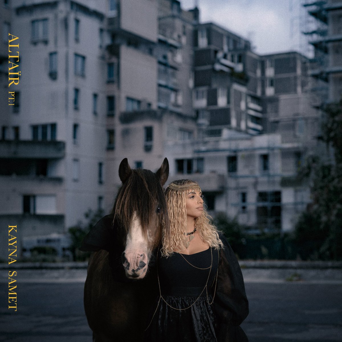 KAYNASAMET's tweet photo. Après des longues périodes de doutes, de rendez-vous manqués et une traversée du désert interminable, je suis tellement heureuse et reconnaissante de vous présenter enfin la cover de mon EP "Altaïr", disponible le 14 octobre prochain. https://t.co/Ce4S7bmDZT