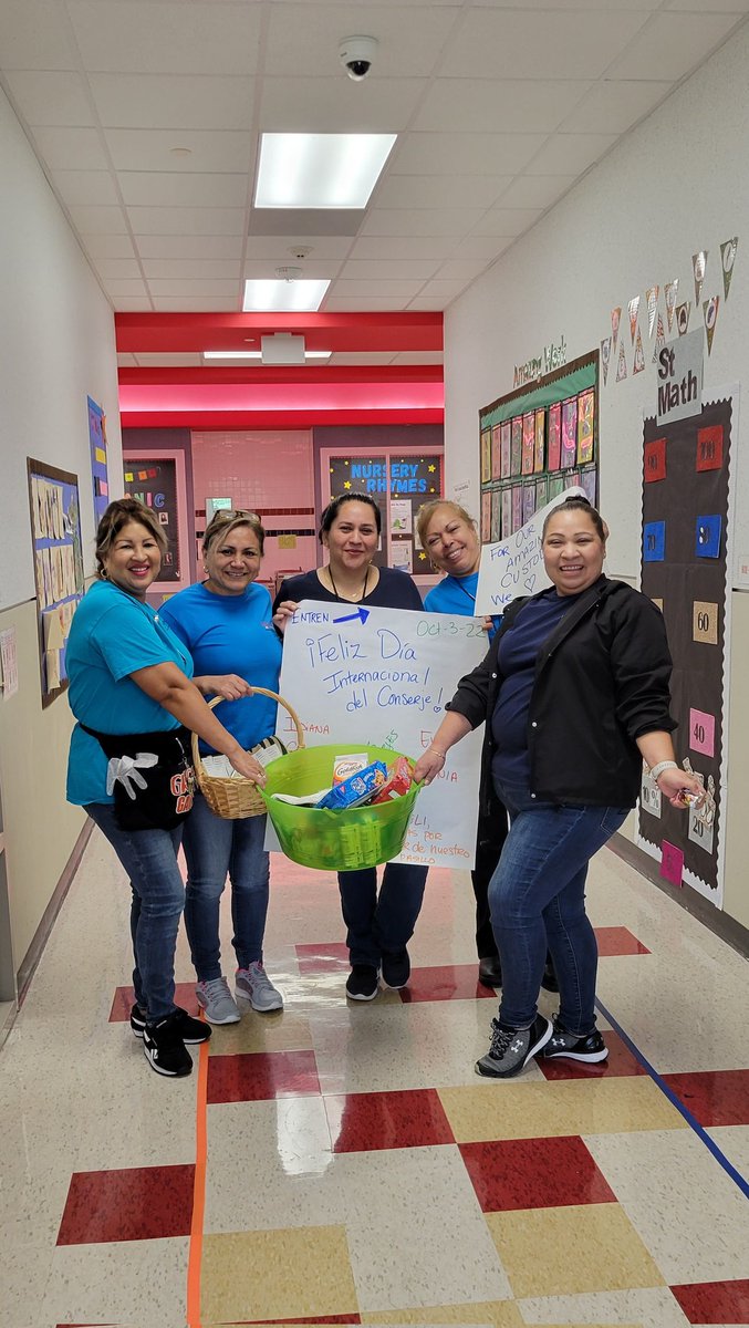 Adri_Vazquez80's tweet photo. Because we LOVE our custodians and we are THANKFUL for all that they do to keep our campus shining! Happy National Custodian Appreciation Day!#600Pod #RedPod @Griggs_AISD @AldineISD https://t.co/3h4aWlDTuQ