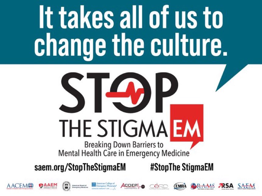 Let’s put the work in now to leave a better workplace for everyone coming up behind us. It’s not too late. #StopTheStigmaEM