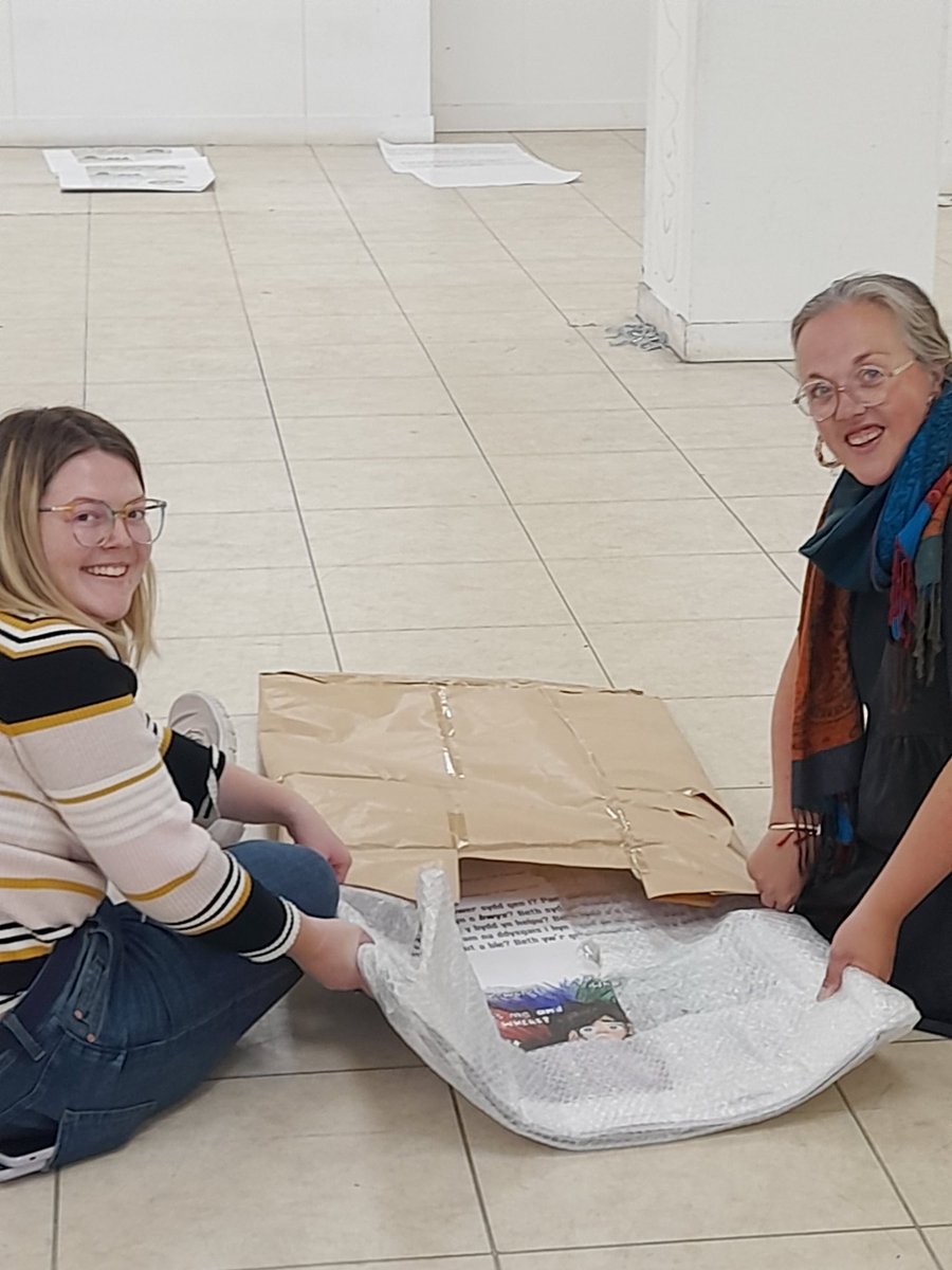 omidaze's tweet photo. Get in day 1 with @theCentre team @gemmahicks1982 @Kathryn_Parker9 getting @TheDemocracyBox story displayed in #TheTalkingShop #Merthyr Opening Saturday 8 October 3 Market Way St Tydfil Shopping Centre. SO excited ๐ https://t.co/LF51OuQ1PT