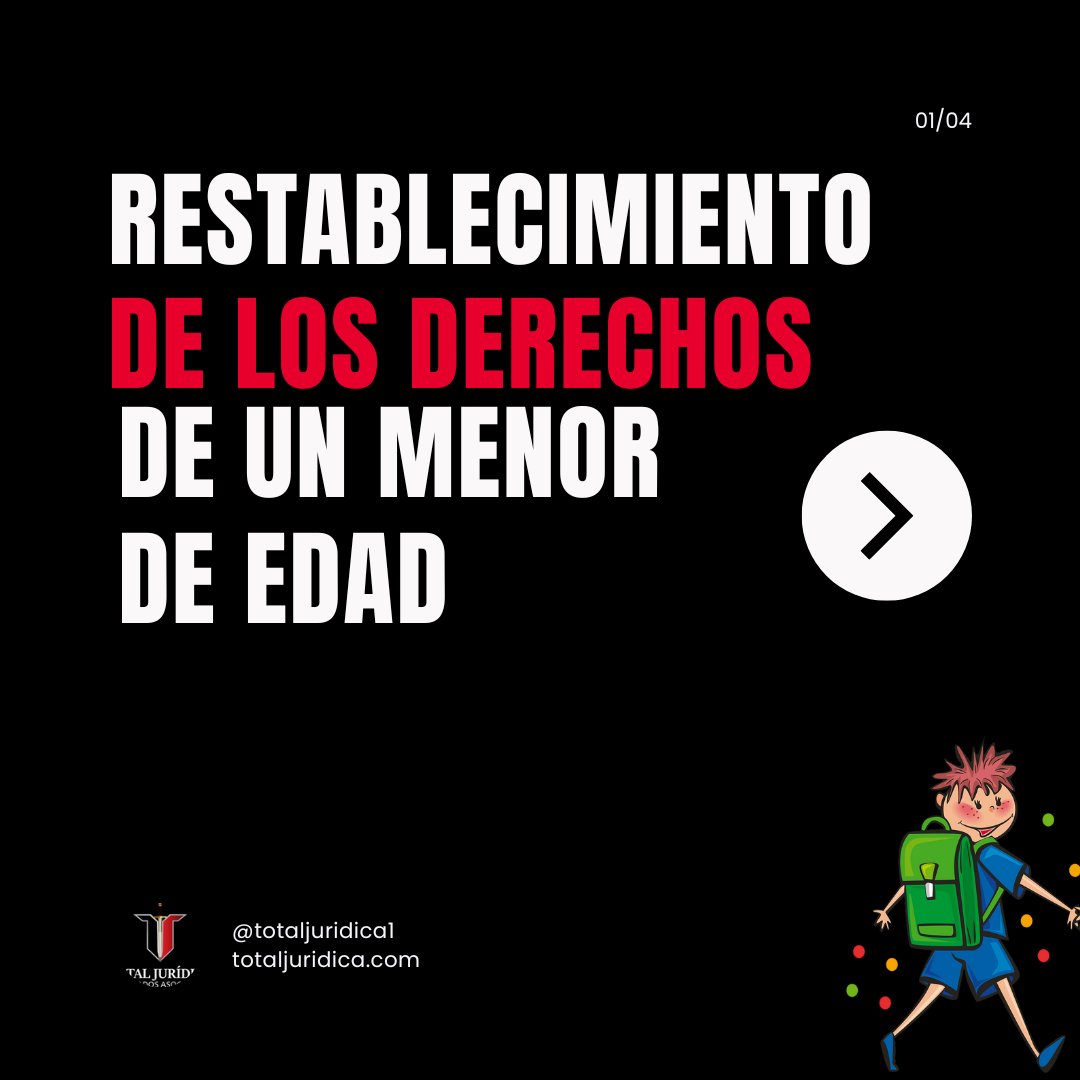 totaljuridica1's tweet photo. ¿Sabes qué es el restablecimiento de derechos de los menores de edad?
Hoy en nuestra sección de #TotalTeExplica la firma de abogados número 1 de Medellín te cuenta todo lo relacionado con este proceso.
(1/2).
#abogados #abogadosmedellin #totaljuridica #asesorlegal #derecho https://t.co/BjUP4vkvKX