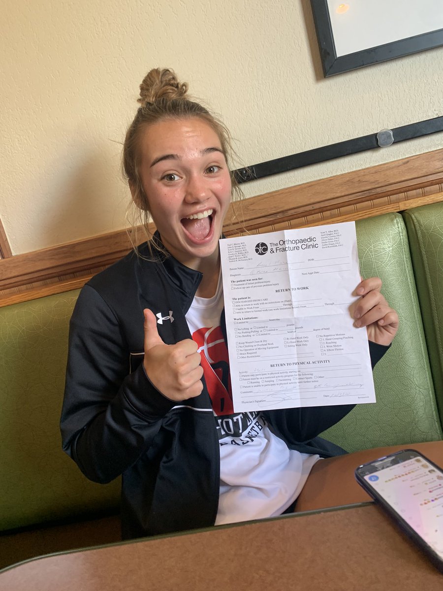 7 months Post Op. Cleared to Play! #seniorseason 🏐🏀  <a href="/kaylihinze/">Kayli</a> <a href="/StClairCyclones/">St Clair Cyclones</a>