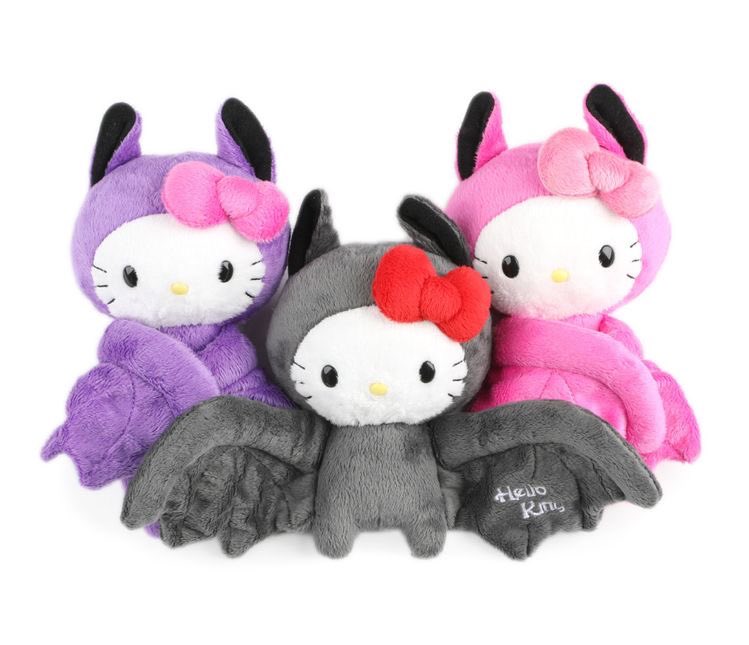 cupcakesanrio's tweet photo. hello kitty bat plushies (:< https://t.co/sR0ys7qCZn