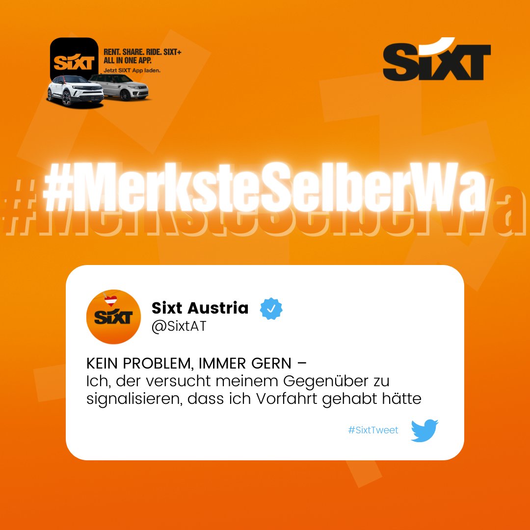 SixtAT's tweet image. Im Auto mit den Mitmenschen kommunizieren? Kann ich! 😏