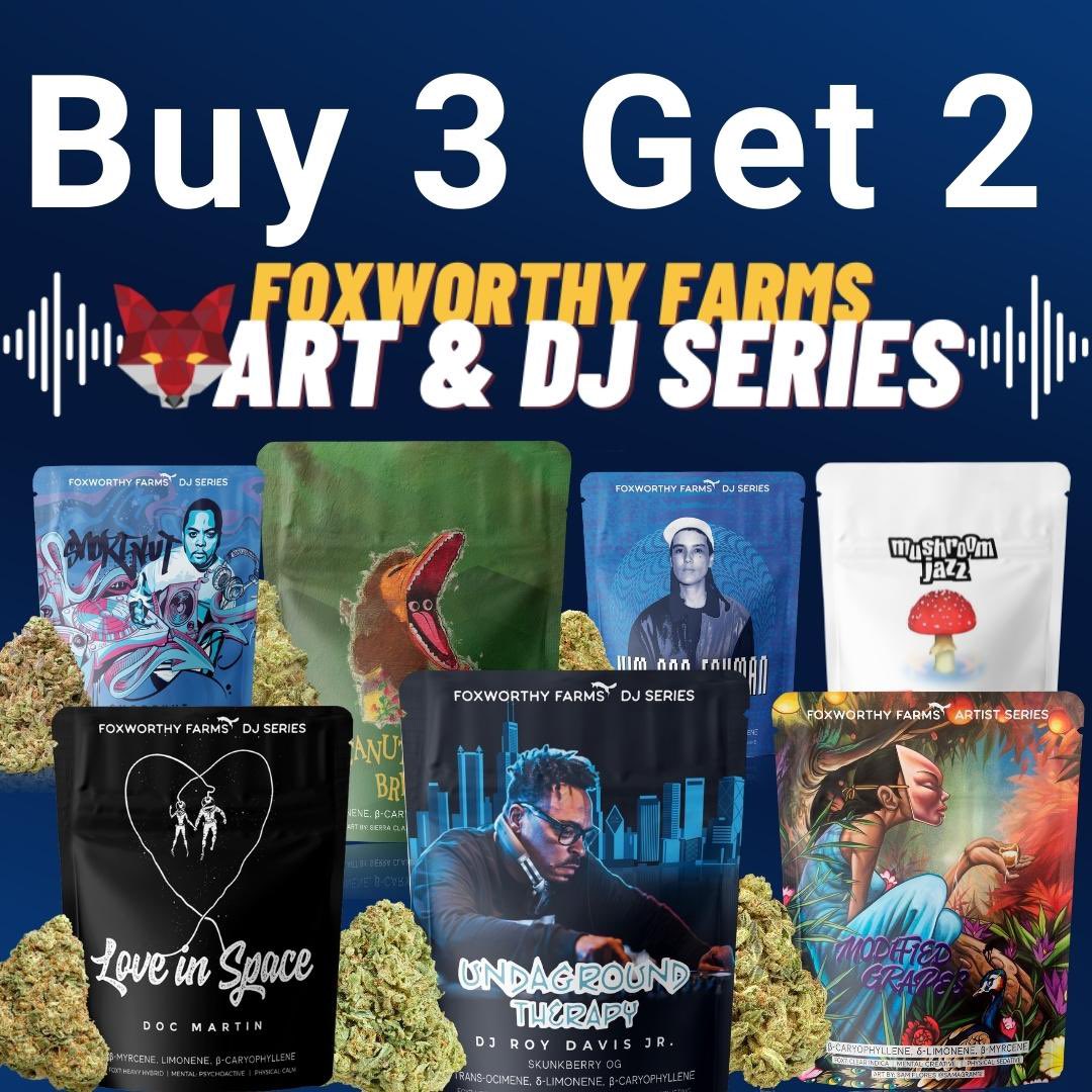 Monday &amp; Tuesday at PCC!
Buy 3 Get 2! Foxworthy Art &amp; DJ Series 1/8's ⭐️Today &amp; Tomorrow! 10/3-10/4

berkeleypatientscare.com/menu/?dtche%5B…