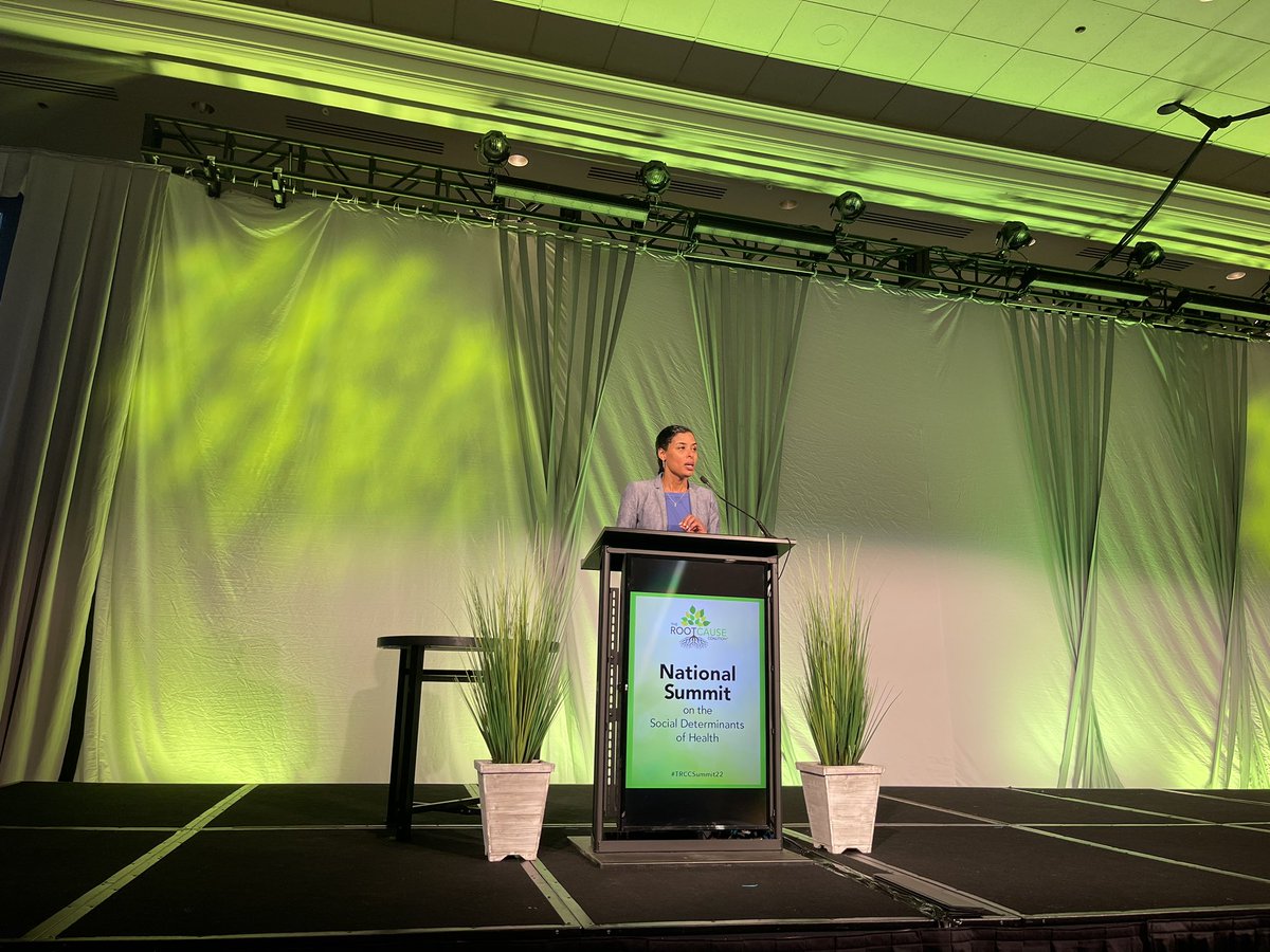 Angela5brandts's tweet photo. #TRCCSummit22 @USDANutrition Dr Sara Bleich speaking on nutrition security, health equity, overall well being and deconstructing structural racism. https://t.co/Gj02vMyYUy