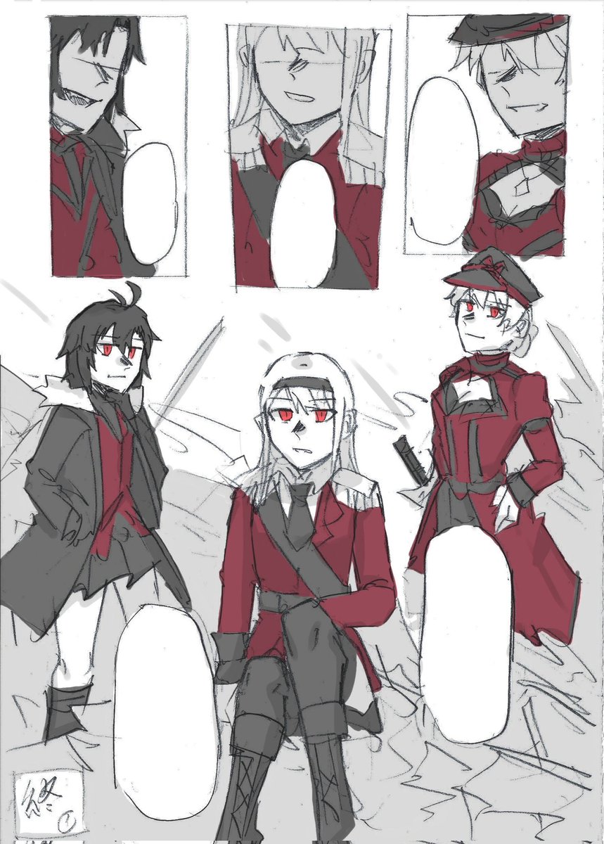 最近描いた漫画の一部 