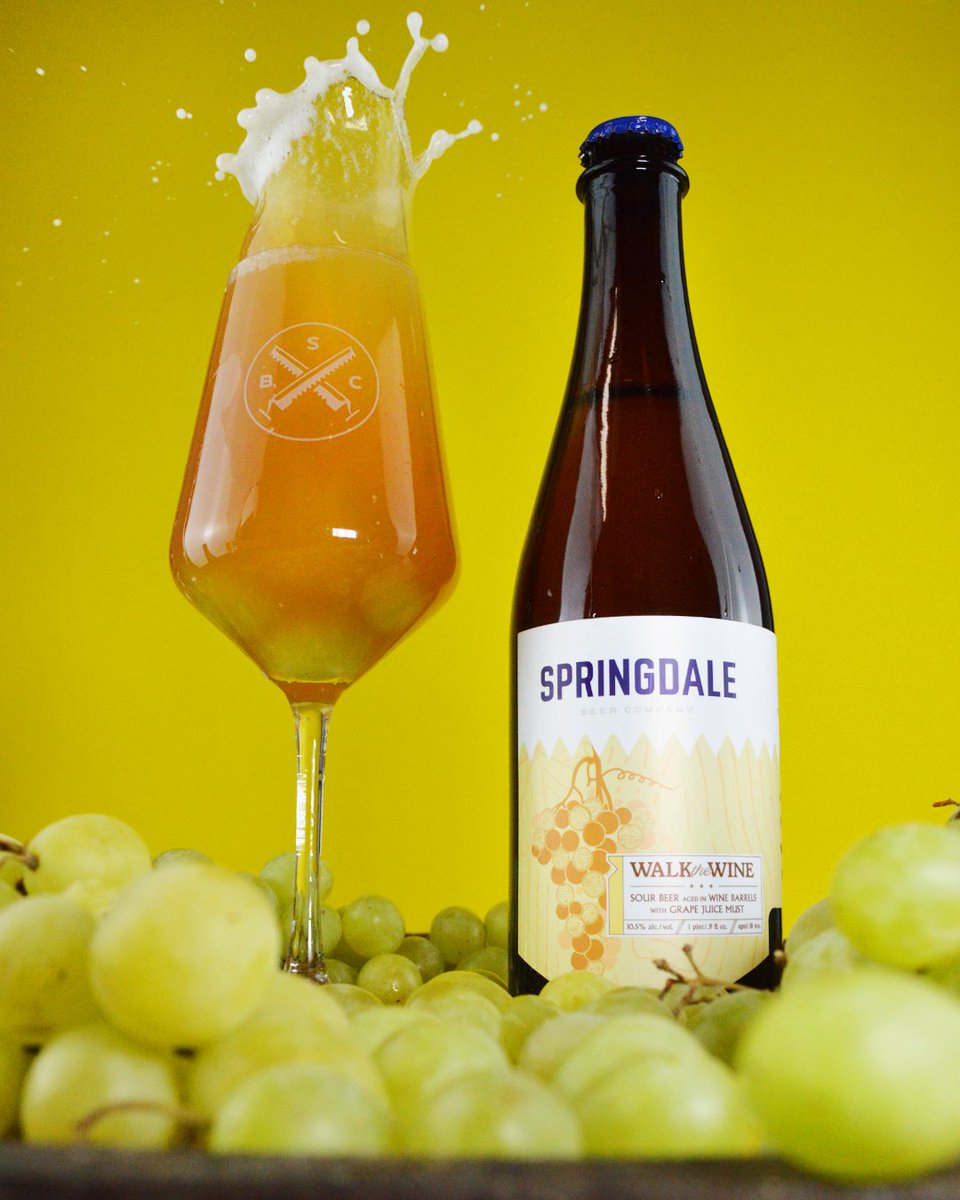 springdalebeer's tweet photo. You won't want to spill a drop of this beer!
Making a splash with its barrel-aging on Moscato grapes, this 10.5% sour beer has a deeply complex flavor that begs for another sip.
#walkthewine #barrelaged #sourbeer #barrelagedsour #craftbeerlover #grapes #springdalebeer https://t.co/rEfd2Nzkxi