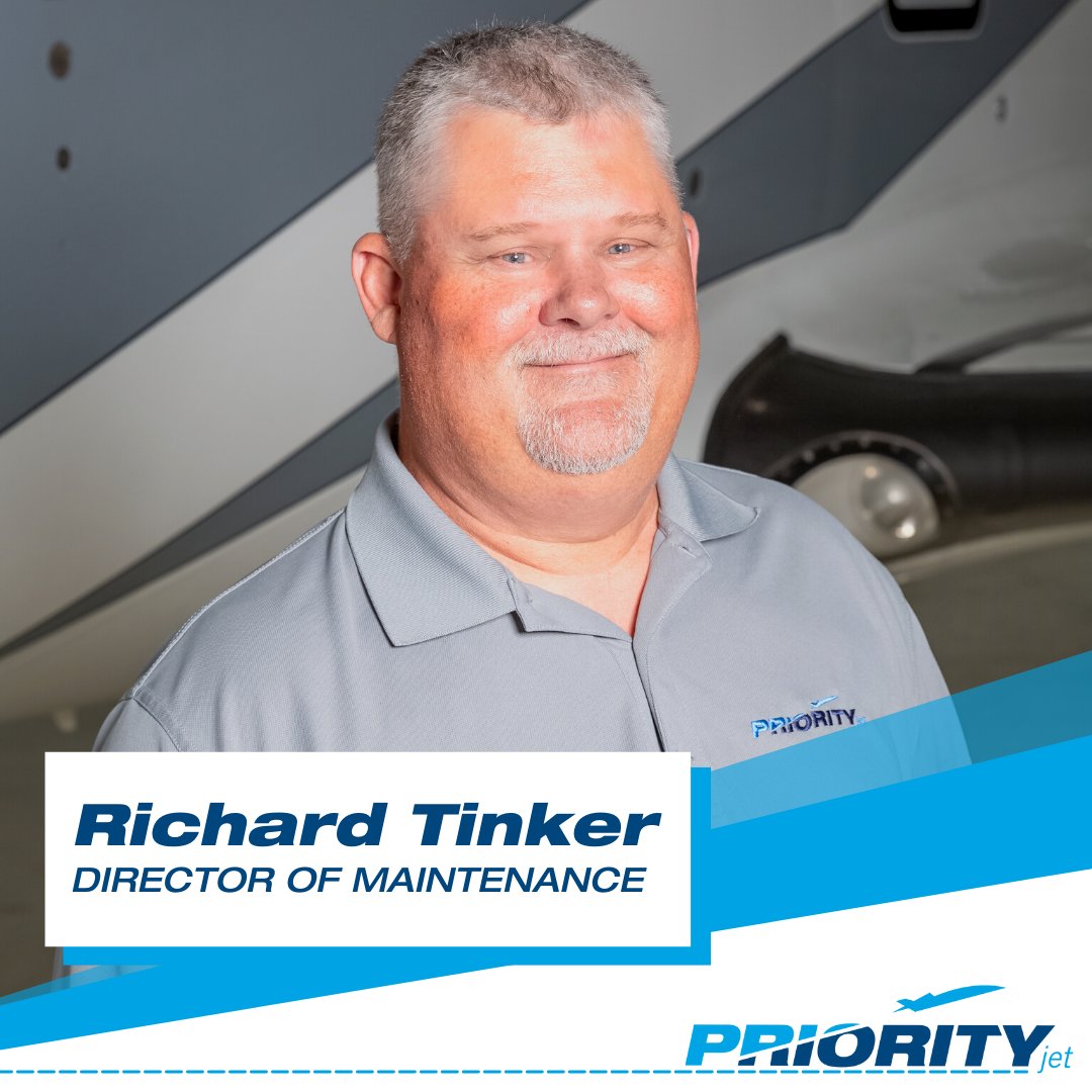 PriorityJet's tweet image. Meet the Team! 👋
Richard Tinker is Priority Jet's Director of Maintenance. We are fortunate he brings so much knowledge and experience to our  Aviation Maintenance Management. 
Learn more about Richard here: priorityjet.net/richard-tinker. 
#letsfly #flypriority #priorityjet
