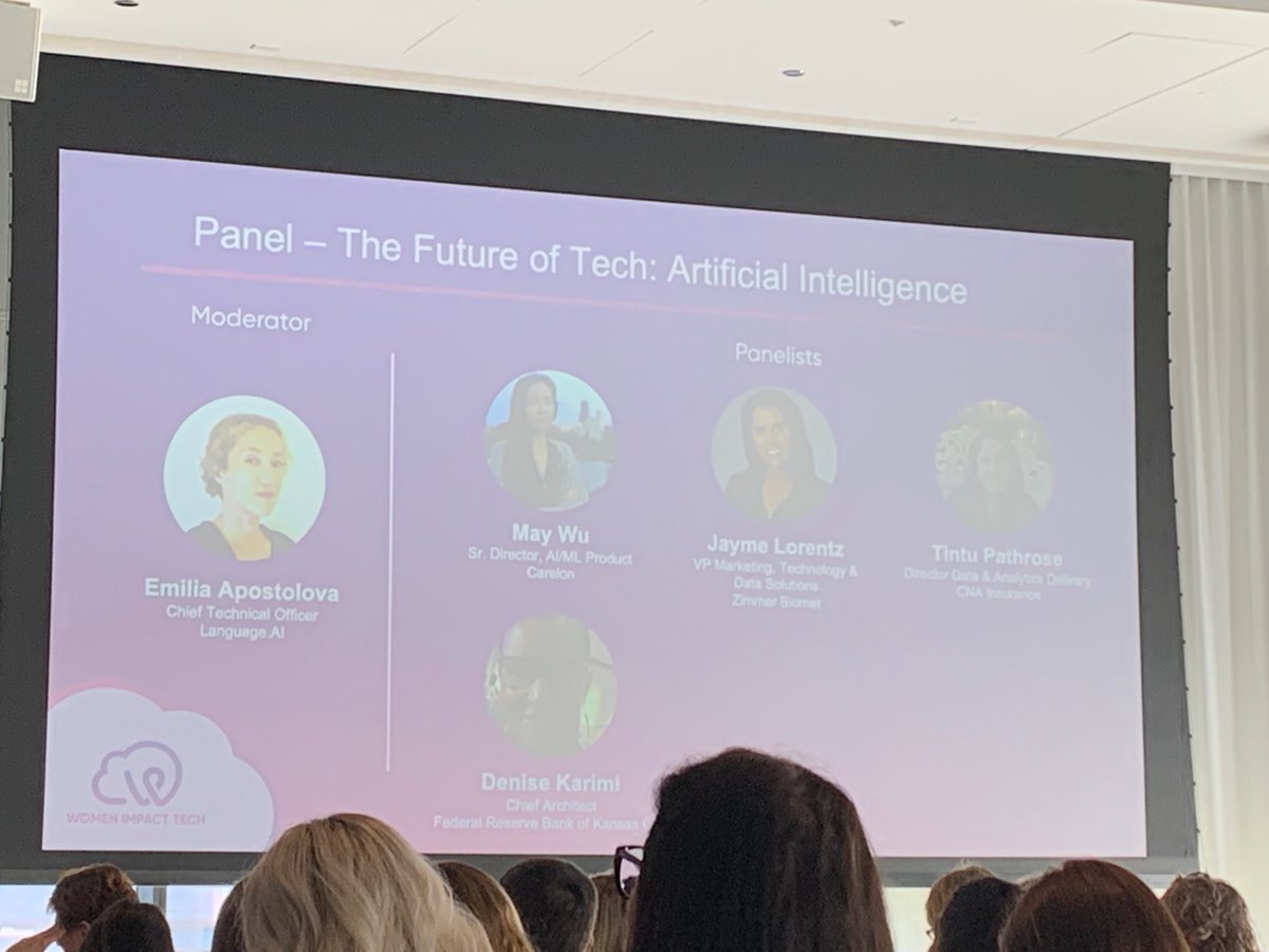 ASullivanPhD's tweet photo. Loved how this panel focused on how AI should follow the business case - I see too much of the opposite. Well done! https://t.co/zRiYUM6vv5