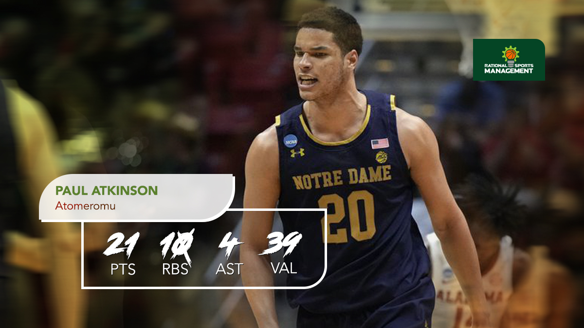 Rational Sports Management (@rtnlsprtsmn) on Twitter photo Rookie center, Paul Atkinson (<a href="/paulwall561/">Paul Atkinson Jr</a>) was named player of the round in Hungary after an superb performane in a 20 point comeback victory. The big guy had a 21 point - 10 rebound double-double with 4 assists. This means 39 VAL points in total.
#EdgeSportsInternational Rookie center, Paul Atkinson (<a href="/paulwall561/">Paul Atkinson Jr</a>) was named player of the round in Hungary after an superb performane in a 20 point comeback victory. The big guy had a 21 point - 10 rebound double-double with 4 assists. This means 39 VAL points in total.
#EdgeSportsInternational
