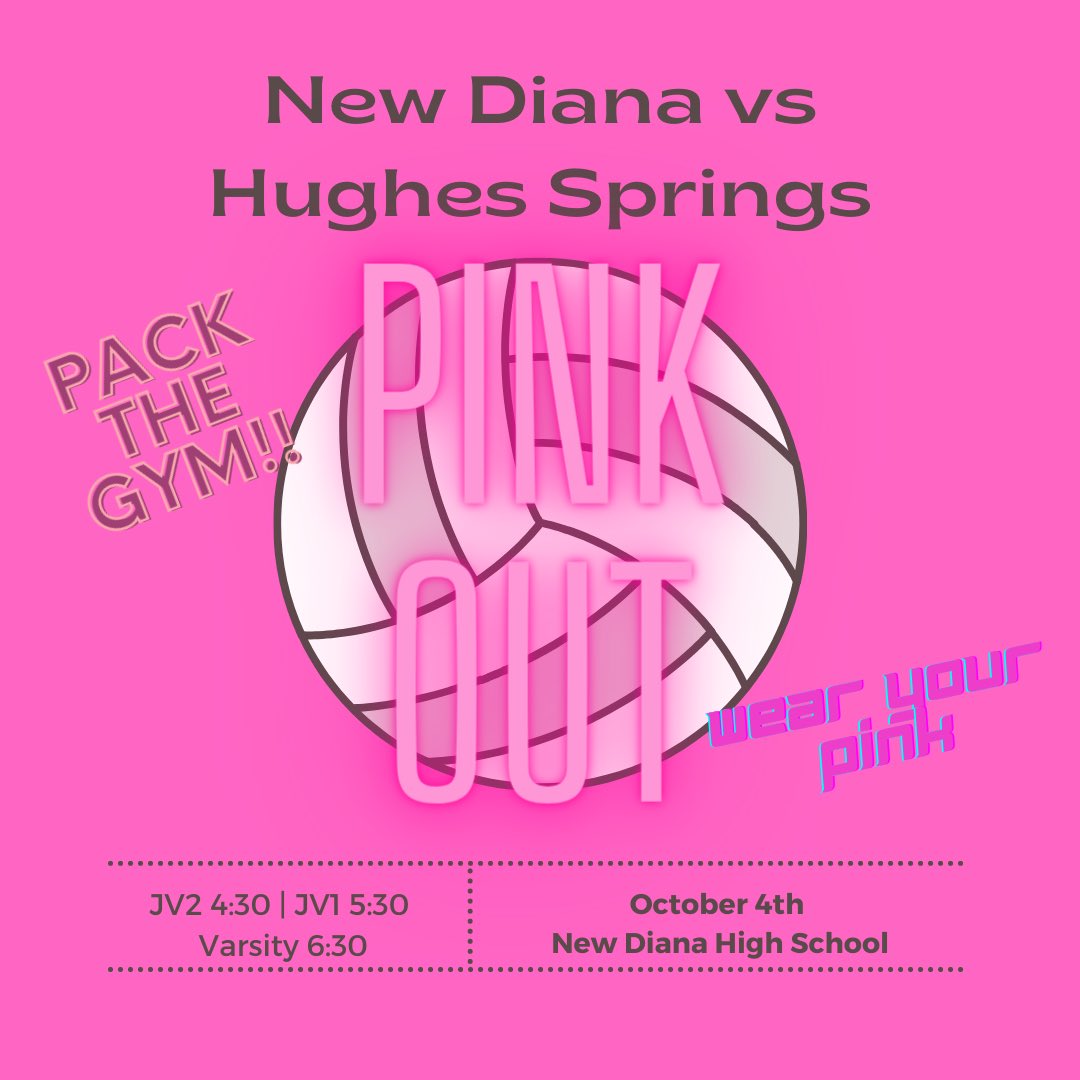 DianaVolleyball's tweet photo. Come in your best pink tomorrow!! 💗 https://t.co/Wkw1g7hKpp