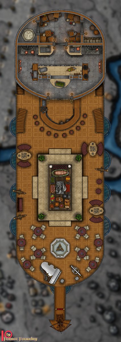 Bloodwizer™ Blimp [11x20] from Dragonbowl!

patreon.com/posts/70188610

Dragonbowl is one of the best adventures on DMsGuild and features some killer maps! We decided to step things up and make those maps perfect for VTTs. 

Free download with the link above.

#dnd #dnd5e #dndmap