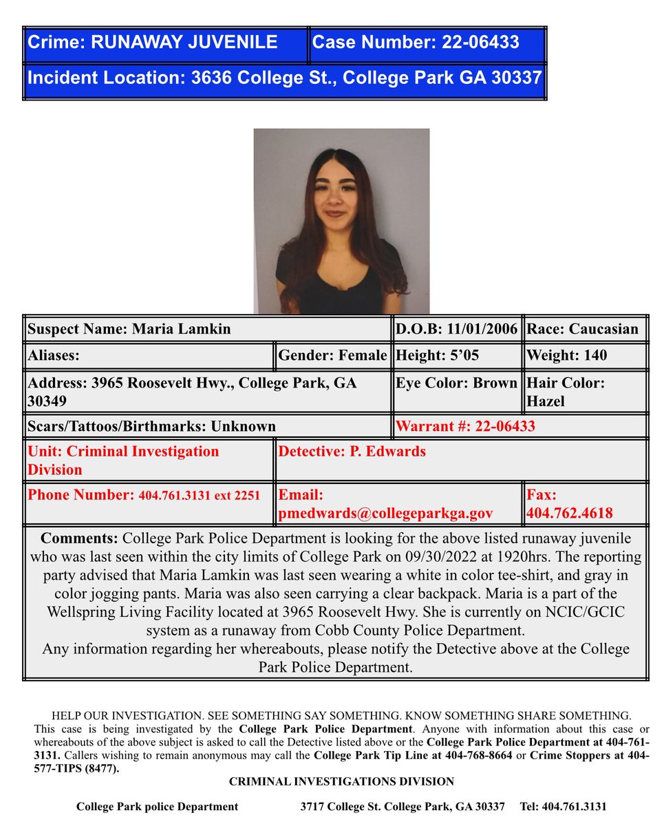 College Park PD tweet media