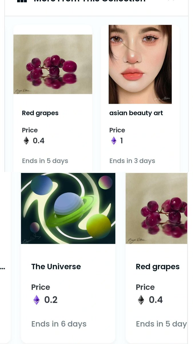 benjie_william's tweet image. Attention!!
*Red grapes(sale ends in 5 days only)
*Asian beauty art(sale ends in 3 days only)
*The universe (sale ends in 6 days)
Click the link below to buy my exclusive #NFTs
opensea.io/collection/unt…
#NFT #NFTCommunity #NFTmarketplace #NFTcollections #nftbuyers