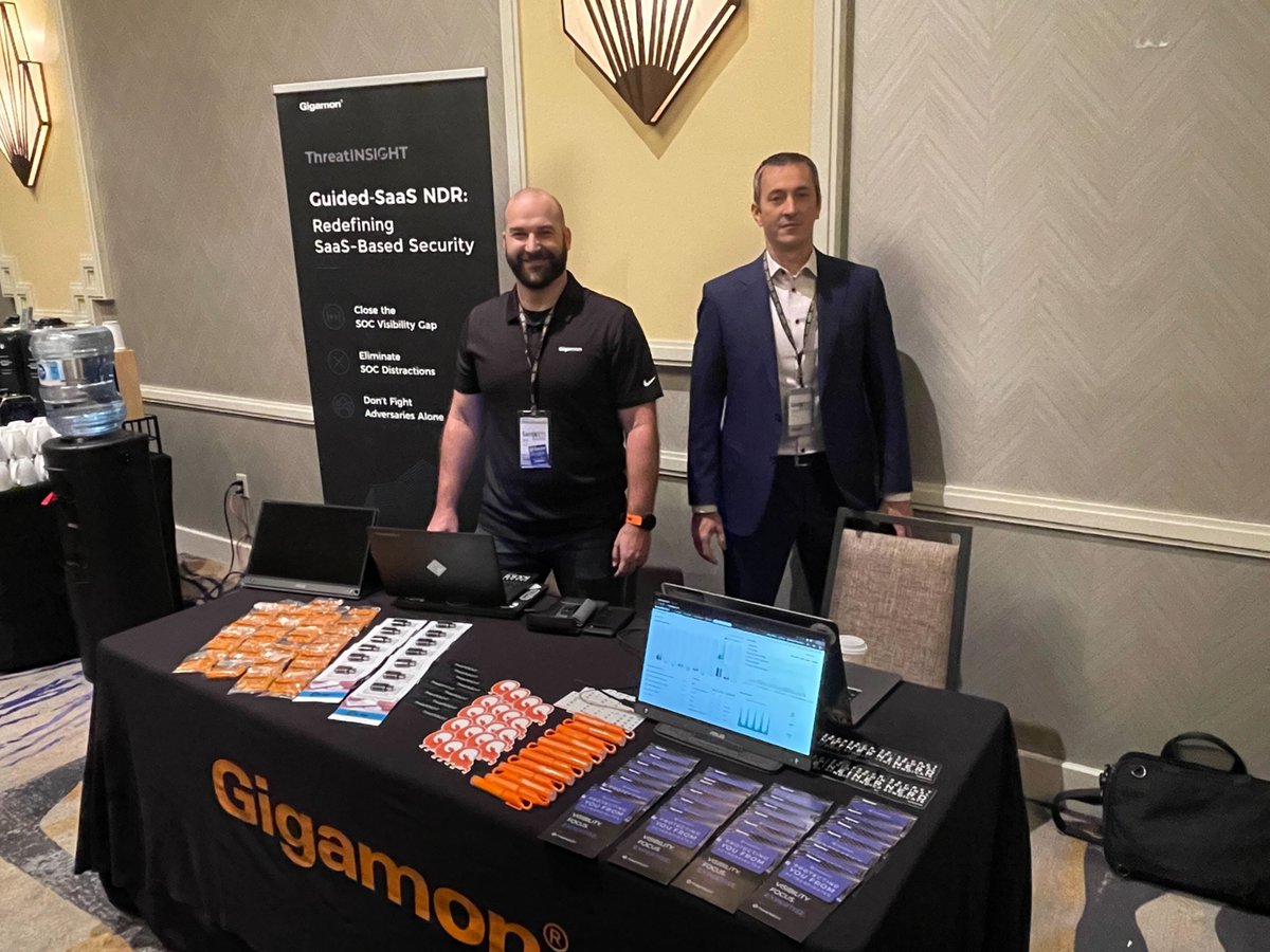 We are back in action for the <a href="/SANSInstitute/">SANS Institute</a> #BlueTeamSummit! Stop by our table and say hi. Join us tomorrow for <a href="/painlessgeo/">GEO 🇺🇦</a>'s session Evolving Response in Asymmetric Conflict at 10:50 am.