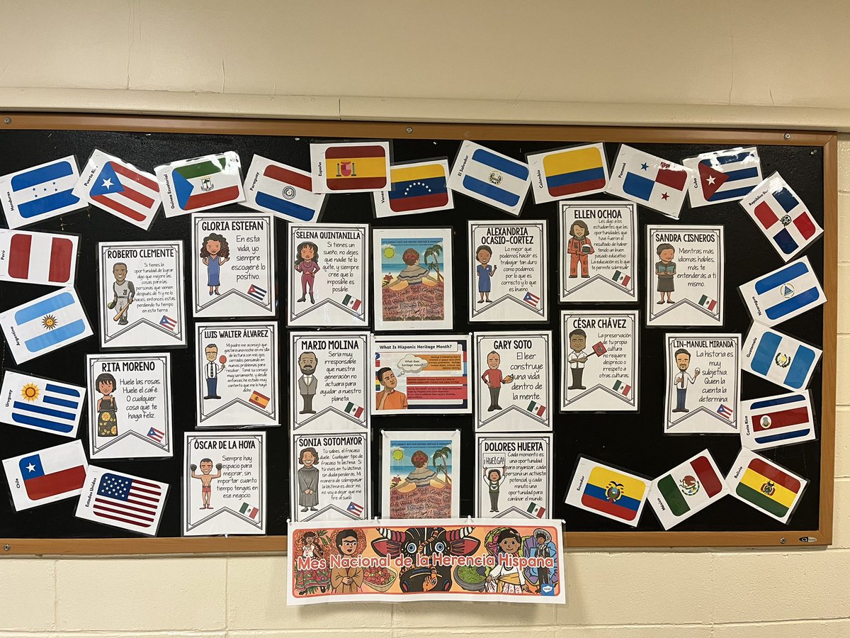 EliWGib's tweet photo. Seguimos celebrando el mes de la herencia hispana en THS!  @TenaflySchools https://t.co/2useKQpVdN