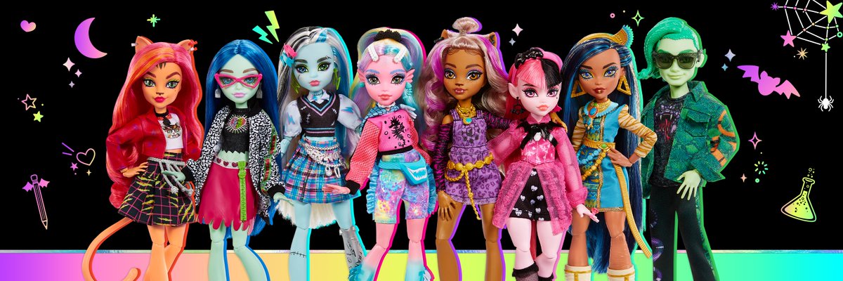 Be yourself. Be unique. Be a monster! 💜 Skull is in session for a new generation of #MonsterHigh fans, with the all-new student line of dolls, available now at your favorite retailers. bit.ly/3SvuCZe bit.ly/3y7tmDl amzn.to/3Sz5r83