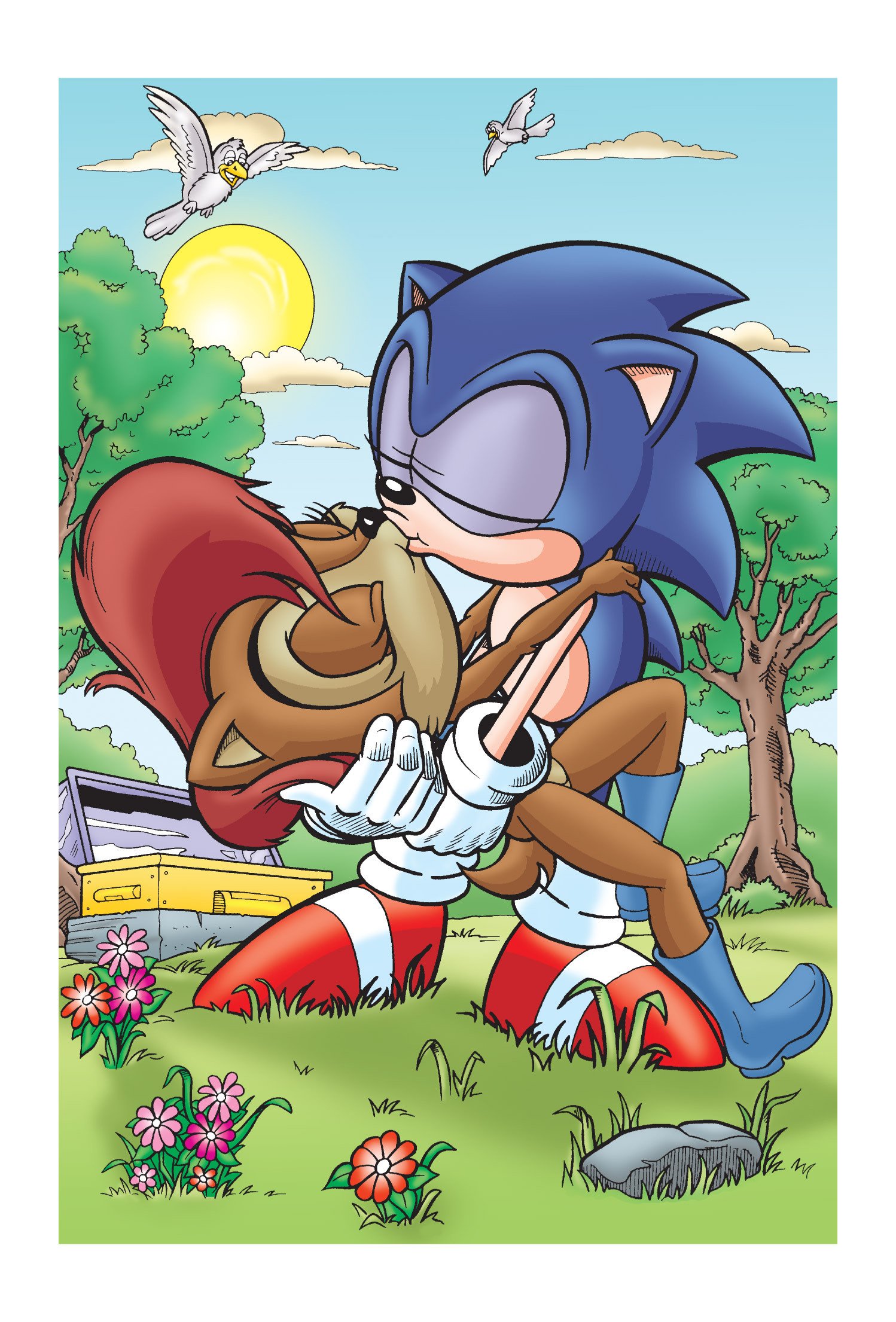 Clearance Sonic the Hedgehog & Sally Acorn archie Kiss -  Israel