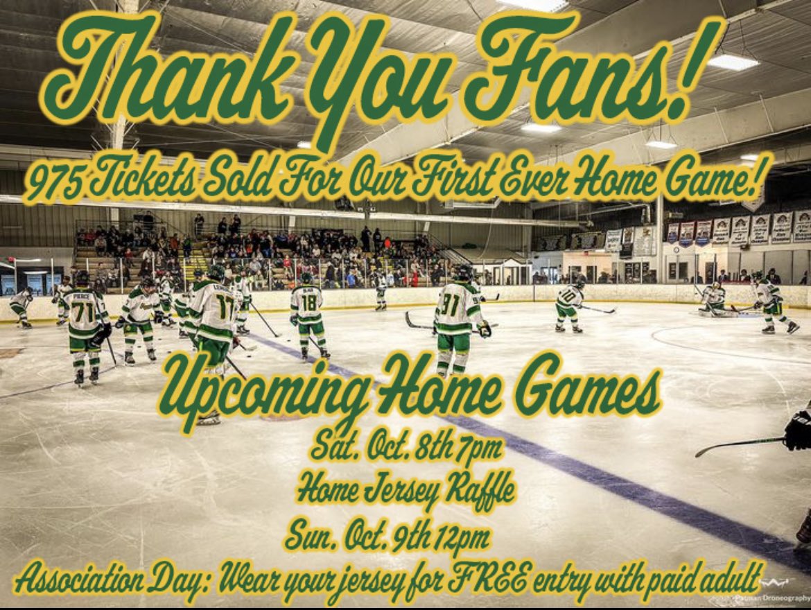 THANK YOU FANS! 
Game one at home saw 975 tickets sold for a SELLOUT. Join us this weekend for two home games.
Get your tickets today at battlecreekkernels.com/tickets 
#BattleReady