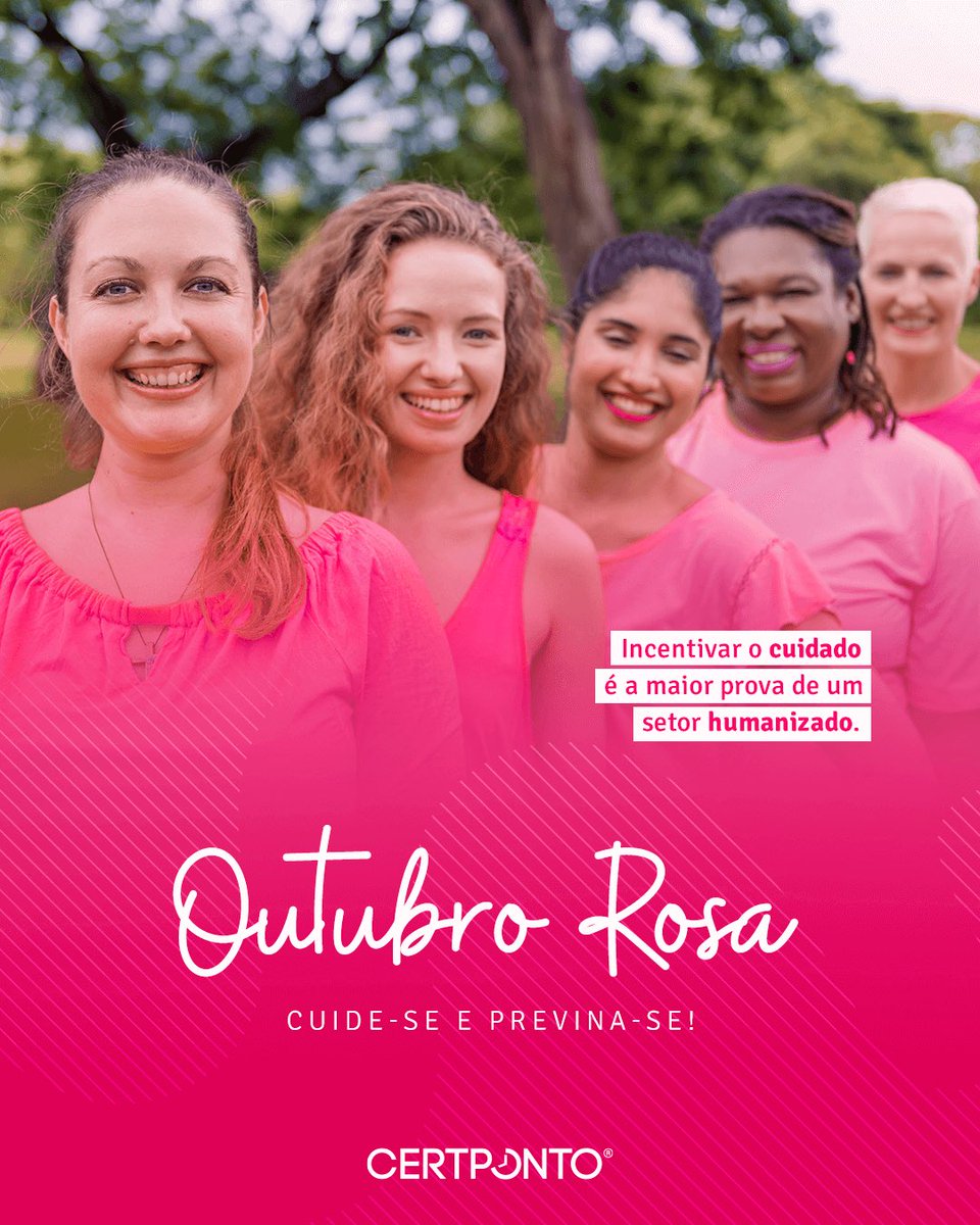 CERTPONTO's tweet image. Como o seu RH incentiva as mulheres da sua equipe quanto à prevenção do câncer de mama?

Descoberto em estágio inicial, possui aproximadamente 90% de taxa de cura.

Incentive as mulheres do seu time a estarem em dia com seus exames! Essa causa é nossa.

#outubrorosa #cancerdemama