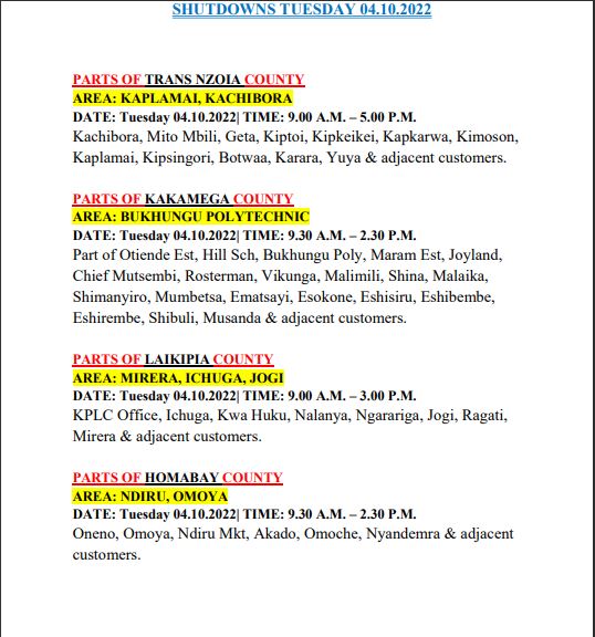 Kenya Power tweet media