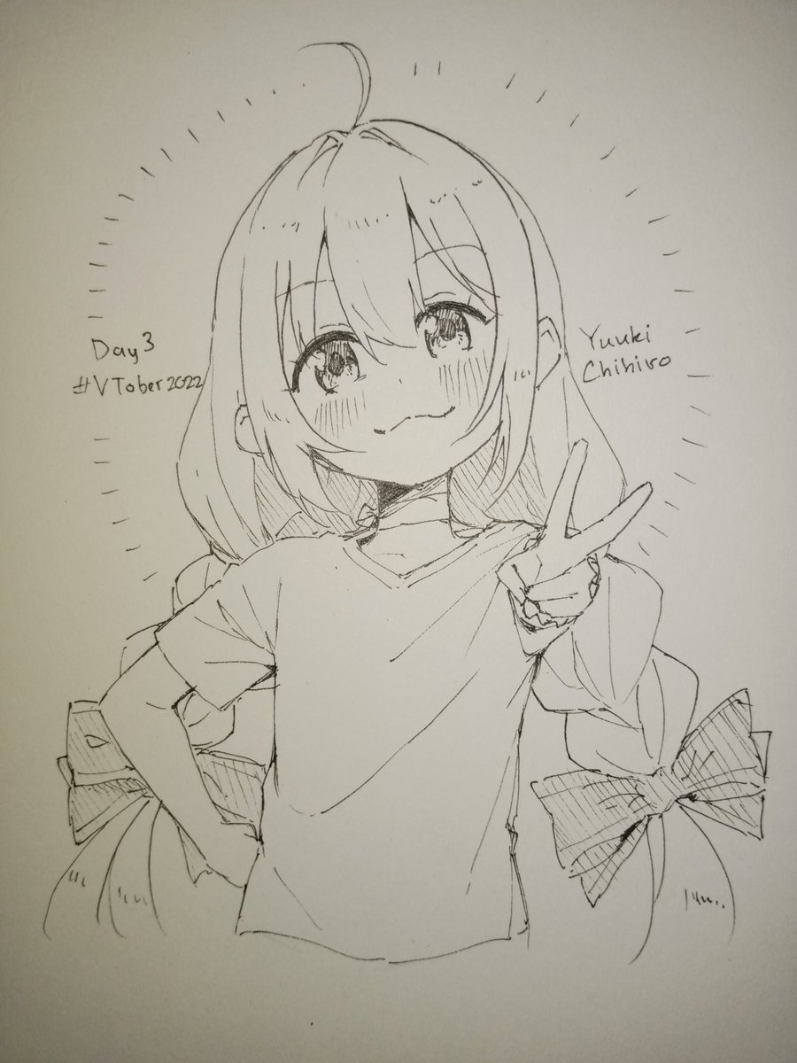 3日目
にじフェスお疲れ様ちーちゃん!!!
.
#ちーあーと 
#勇気ちひろ 
#VTober2022 